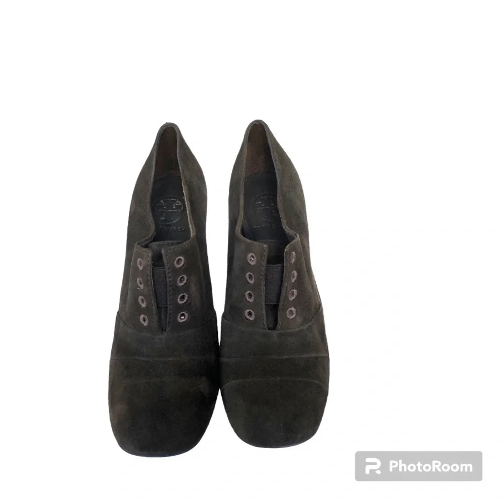 Tory Burch Pumps Stella Oxford Smoke Suede Leather